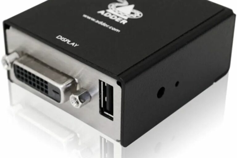 Vorderseite des ADDER DVA VGA zu DVI-D Video Konverter von Adder